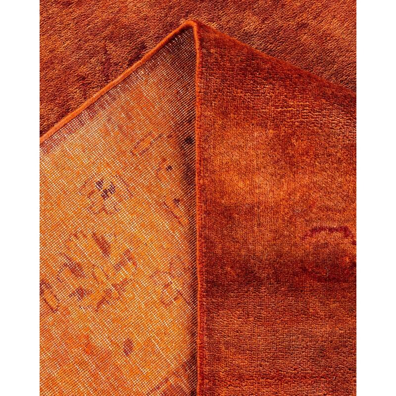 Vibrance, One-of-a-Kind Hand-Knotted Area Rug - Brown, 6' 1" x 9' 4" - 6' 1" x 9' 4"