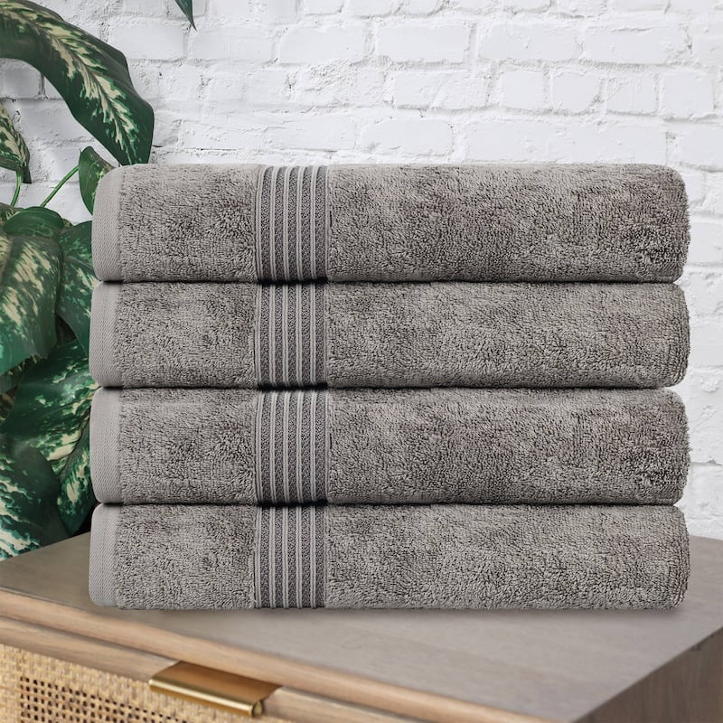 Superior Heritage Egyptian Cotton Absorbent Bath Towel Set of 4