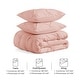 preview thumbnail 60 of 65, 3 Piece Reversible Pintuck Pinch Pleat Bohemia and Tufted Clipped Comforter Set