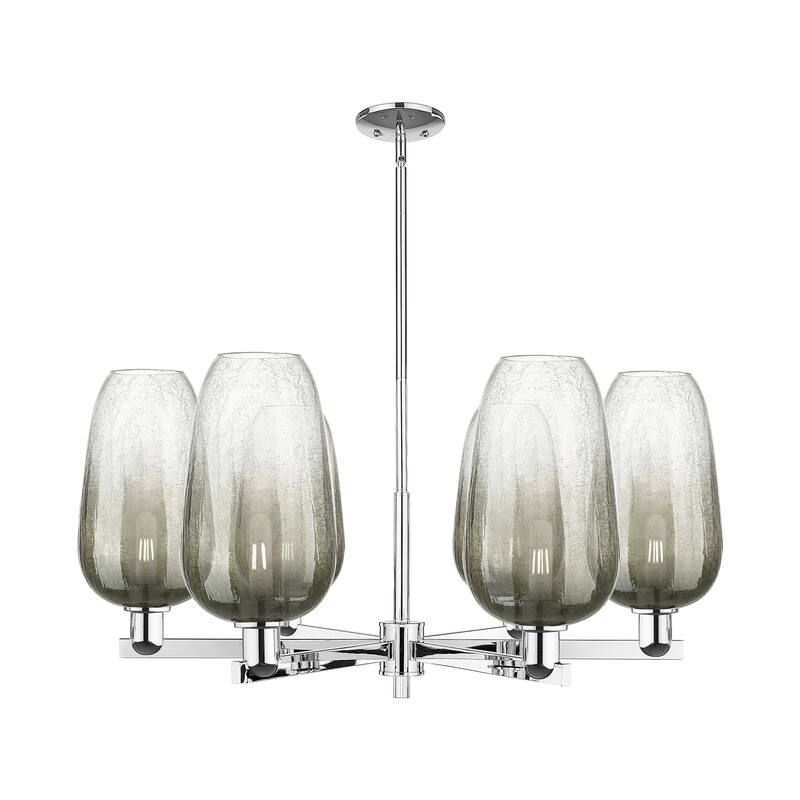 Innovations Lighting Downtown Urban - Brookhaven Flute - 6 Light 24" Stem Hung Chandelier