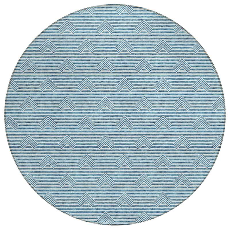 HomeRoots Geometric Transitional Rectangle Outdoor Rug