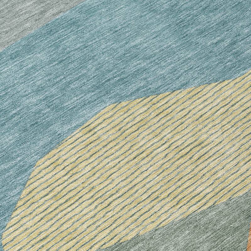 Machine Washable Indoor/ Outdoor Modern Dacono Chantille Rug