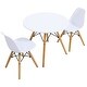 preview thumbnail 8 of 8, Gymax Kids Modern Dining Table Set Round Table with 2 Armless Chairs
