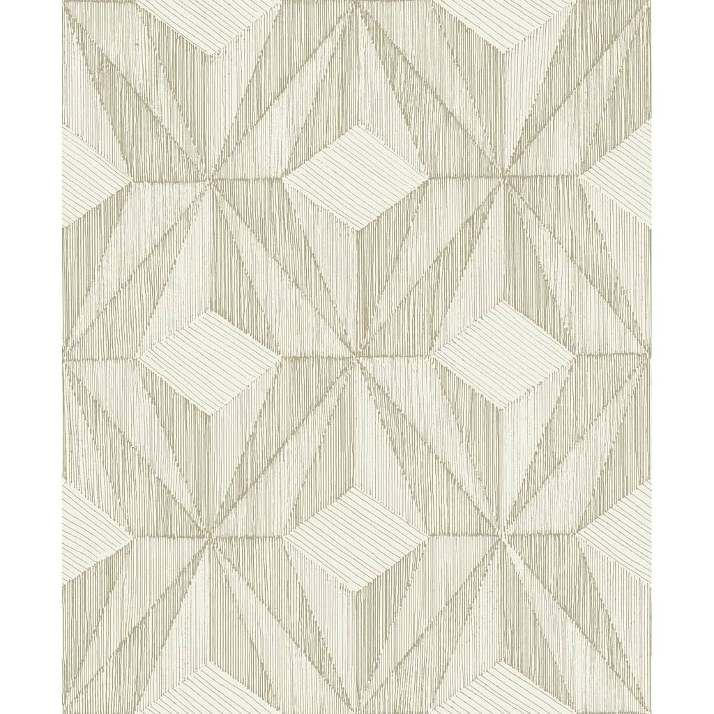 A-Street Prints Paragon Gold Geometric Wallpaper