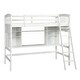 preview thumbnail 7 of 34, Twin Loft Bed with Shelves, Desk, and Ladder - Perfect for Multi-Use Spaces