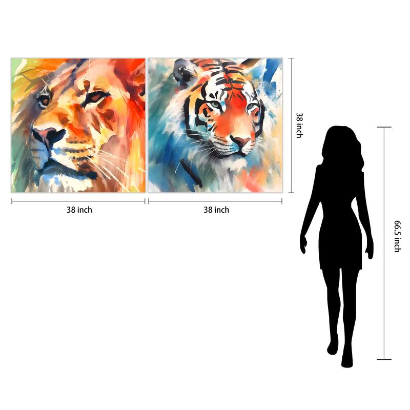 Empire Art Direct Regal Strength Printed Tempered Glass Wall Art - Multi-Color