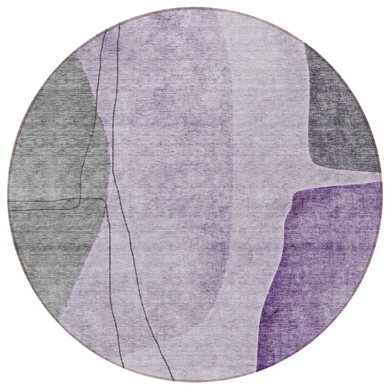 HomeRoots Abstract Transitional Rectangle Outdoor Rug