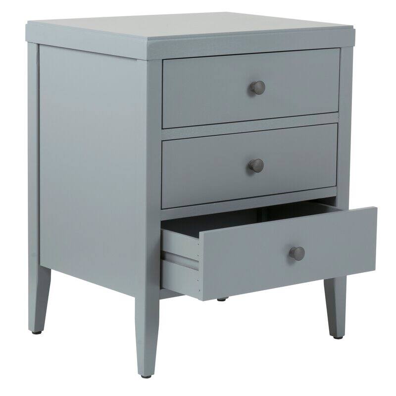 East at Main Painted Acacia Wood 3-Drawer Nightstand