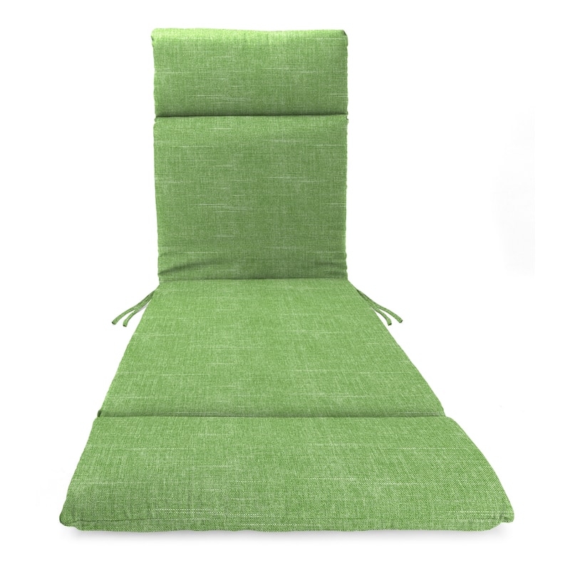 72" x 22" Outdoor Chaise Lounge Cushion with Ties and Loop - 72'' L x 22'' W x 3.5'' H