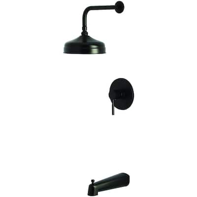 Kingston Brass KB633.DL Concord Tub and Shower Trim Package with 1.8