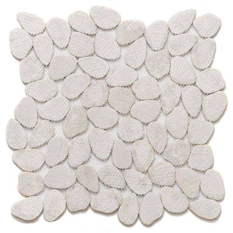 The Tile Life Recycled Cenote Pebble 13x13 Glass Floor, Wall & Backsplash Tile