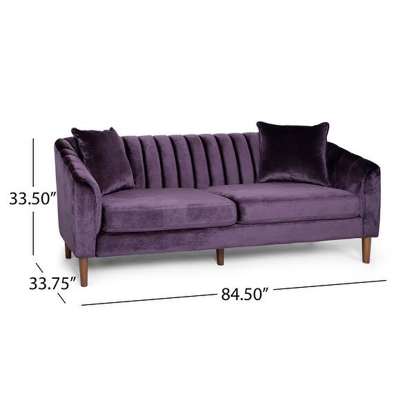 Ansonia Contemporary Velvet Sofa by Christopher Knight Home - Overstock ...