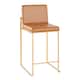 Option Camel Faux Leather & Gold
