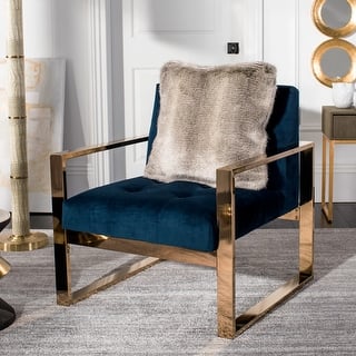 SAFAVIEH 20-inch Wavy Luxe Grey Decorative Pillow