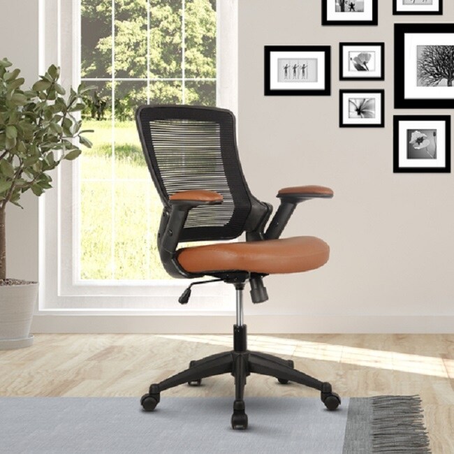 Techni Mobili  High Back Executive Mesh Office Chair with Arms, Headrest  and Lumbar Support