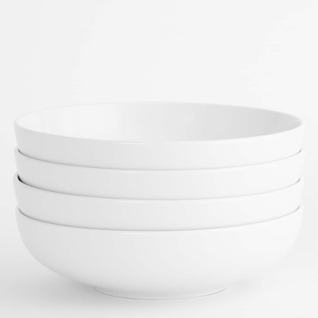 Euro Essential 4 Piece 9.25" Stoneware Bistro Bowl Set