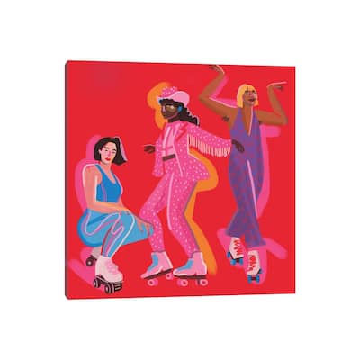 iCanvas "Roller Skaters II" by Niege Borges Canvas Print