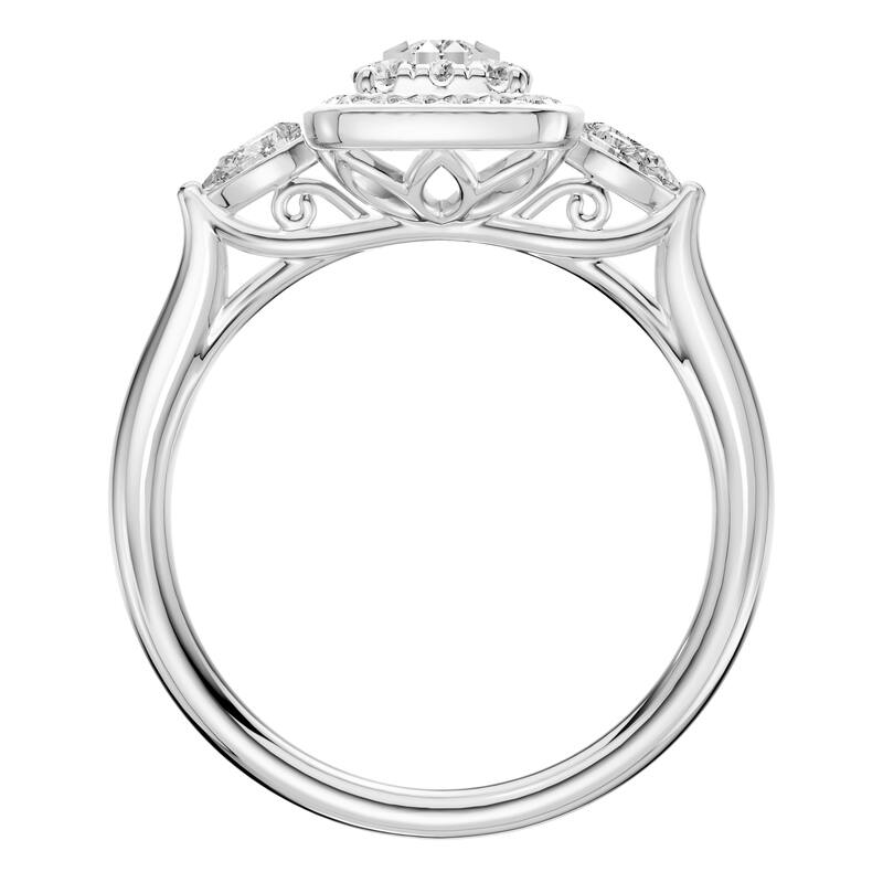 AEON Eternal Blossom Cushion 0.60ct Lab Grown Diamond Cluster Halo Ring