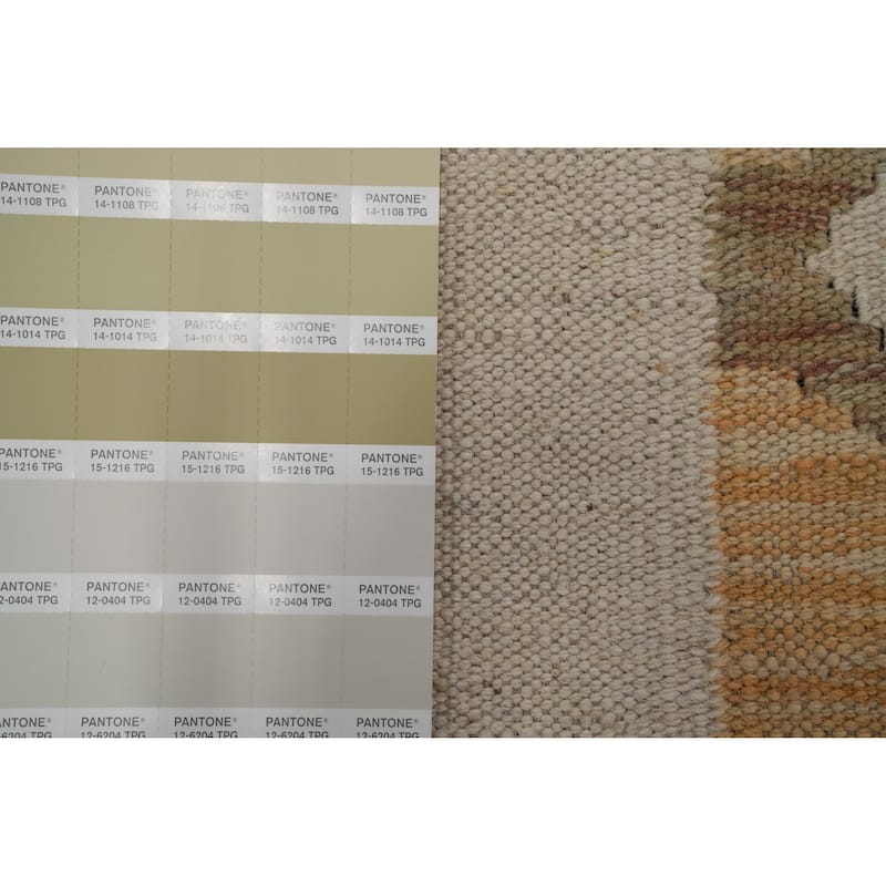 Hand Woven Oriental 100% Wool Carpet Southwestern Tribal Multi-Colored Kilim Area Rug - 9' 7'' X 7' 8''