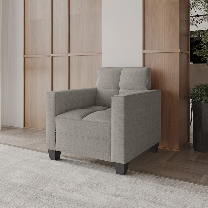 CraftPorch Chic Modern Linen Upholstered Chair