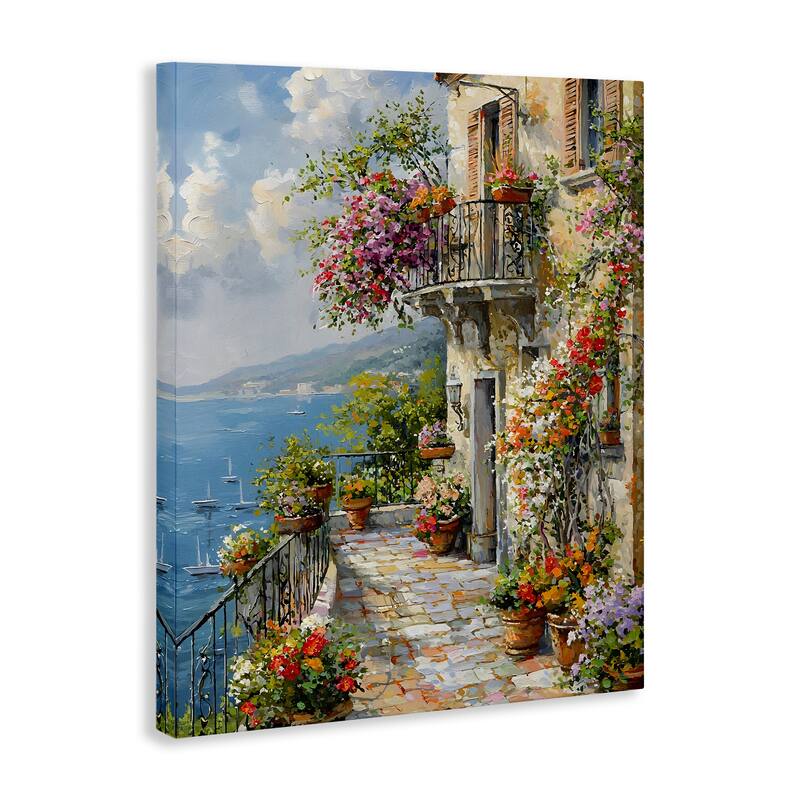 Stupell Botanical Lined Seaside Canvas Wall Art Design By Franklyn Gregory