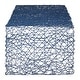 preview thumbnail 36 of 51, DII Woven Paper Table Runner 72"x14" - French Blue