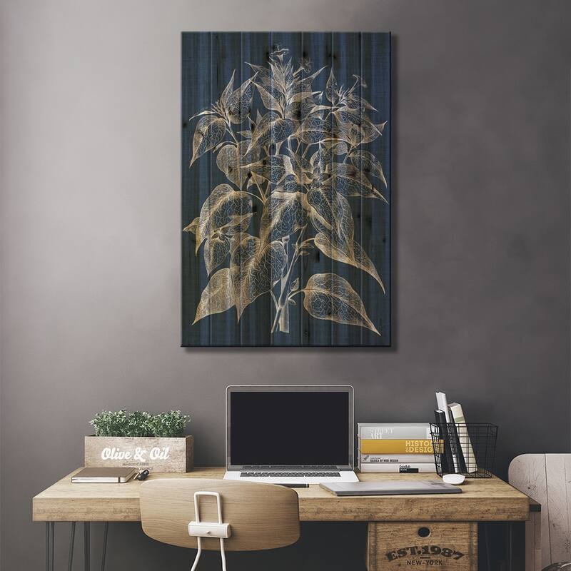 Foliage Chintz III Print On Wood by Vision Studio - Multi-Color