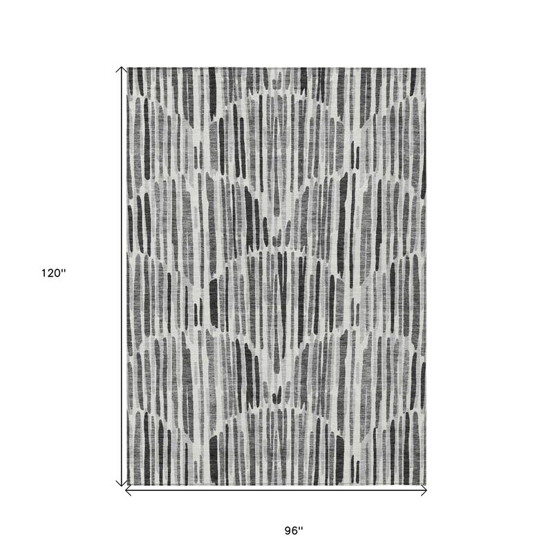HomeRoots Abstract Transitional Rectangle Outdoor Rug