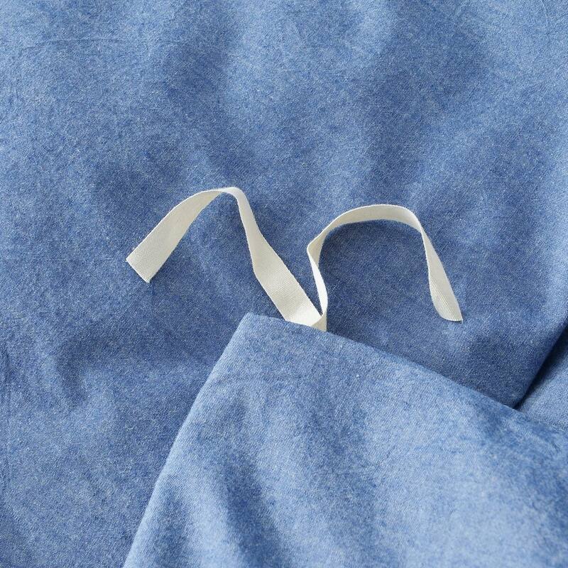 MarCielo 3pcs 400TC Washed Cotton Duvet Cover Set