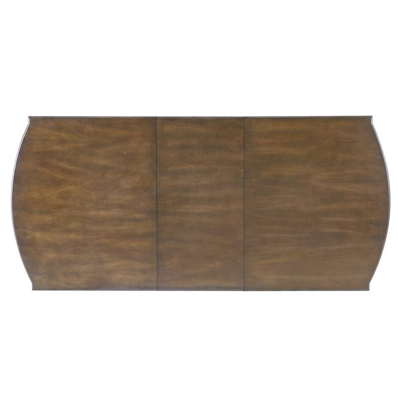 78" Wood Extendable Dining Table with Removable Leaf for 4-8