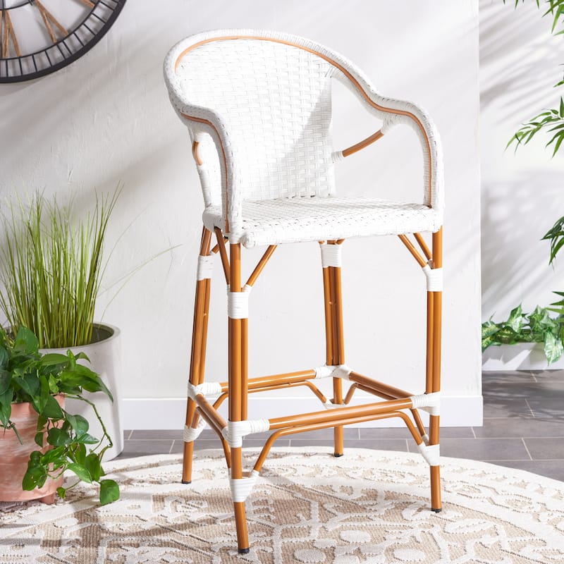 SAFAVIEH xiomara 30-inch Bar Stool - 23Wx26Dx47H - White