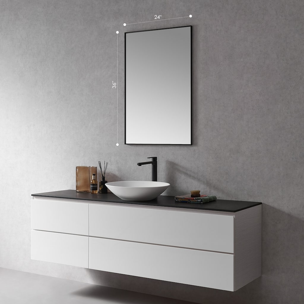 Altair Sassi Bathroom/Vanity Aluminum Framed Wall Mirror