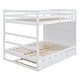preview thumbnail 6 of 31, Wooden Full Bunk Bed wTwin Trundle, Storage Staircase, Guardrails