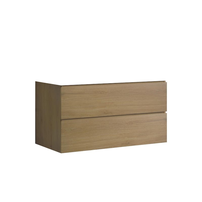 (Base Only) Wall Mount Bathroom Vanity Base with 2 Drawers