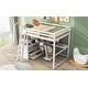 preview thumbnail 23 of 64, Loft Bed with Desk and Shelves, 2 Built-In Drawers
