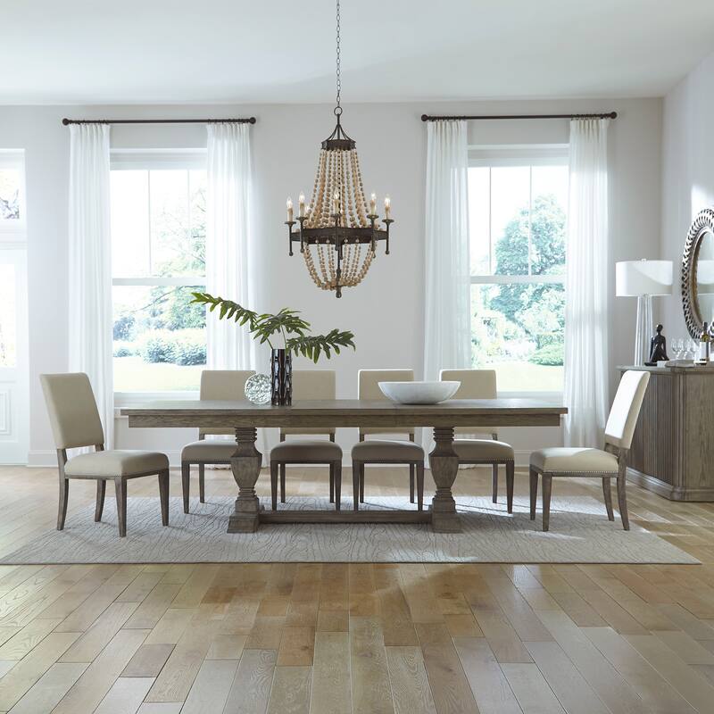 Westfield Havana Brown Optional 7 Piece Trestle Table Set - Havana Brown