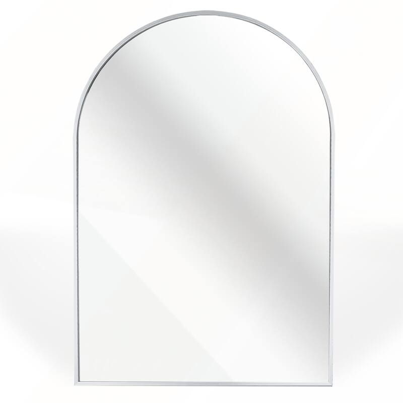 24x32 Inch Metal Framed Arched Bathrrom Mirror