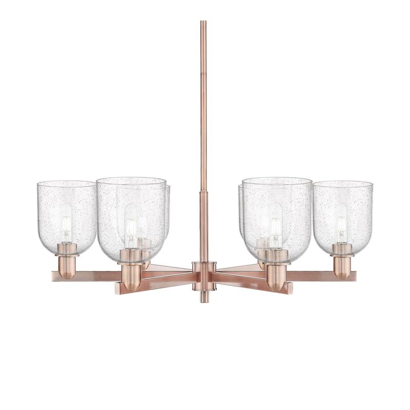 Innovations Lighting 716-6CR-12-36 Bella Chandelier Bella 6 Light 36" - Antique Copper / Seedy