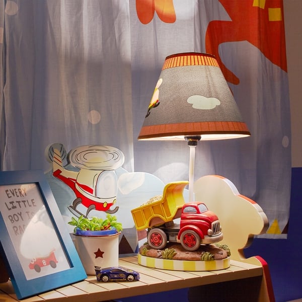 slide 2 of 7, Fantasy Fields Decorative Transportation Themed Table Lamp
