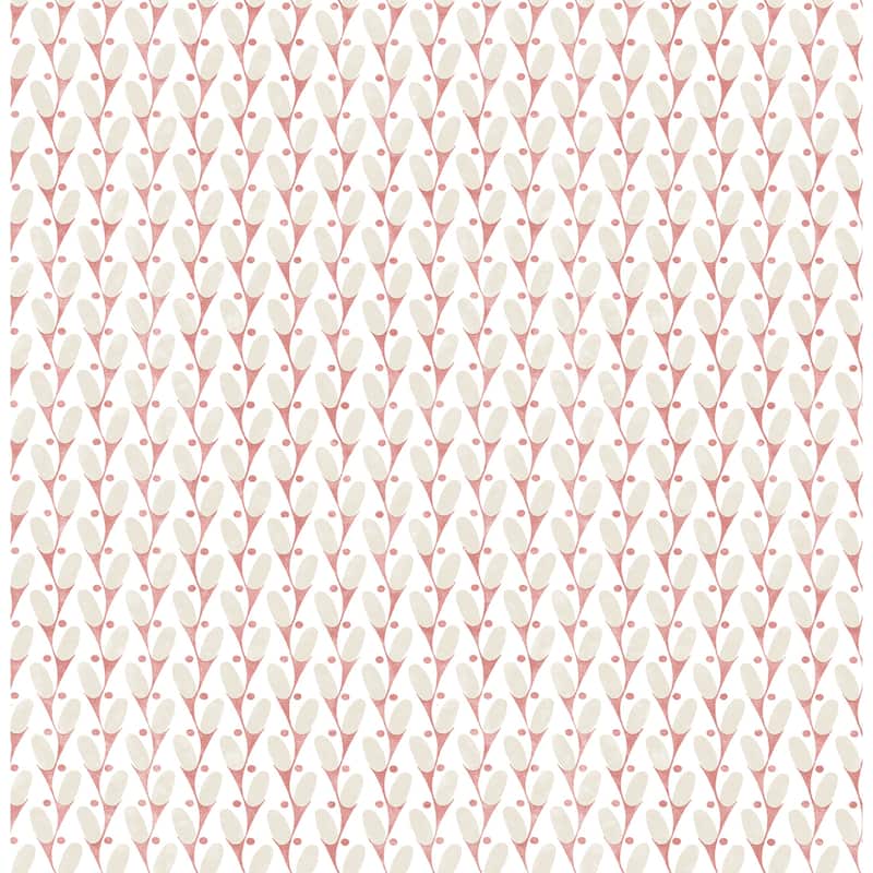 A-Street Prints Landon Pink Abstract Geometric Wallpaper
