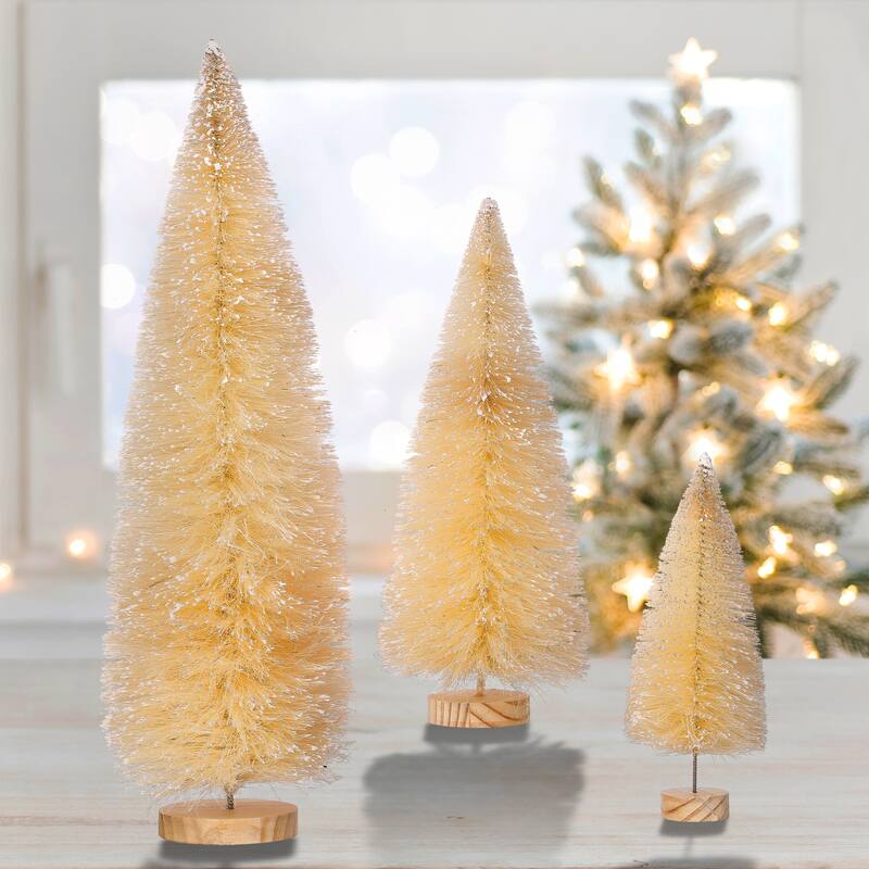 9/12/18" Winter Retreat Sisel Tree Set of 3