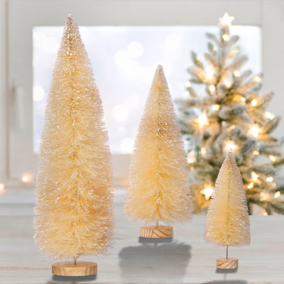 9/12/18" Winter Retreat Sisel Tree Set of 3