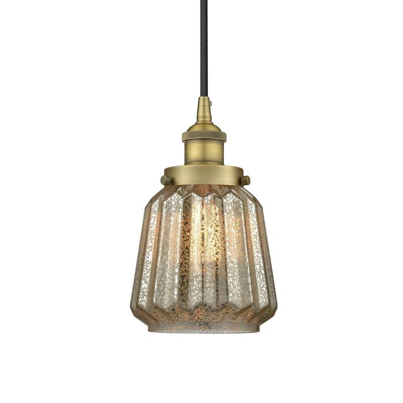 Innovations Lighting 616-1PH-12-7 Chatham Pendant Chatham 7" Wide Mini - Brushed Brass / Mercury