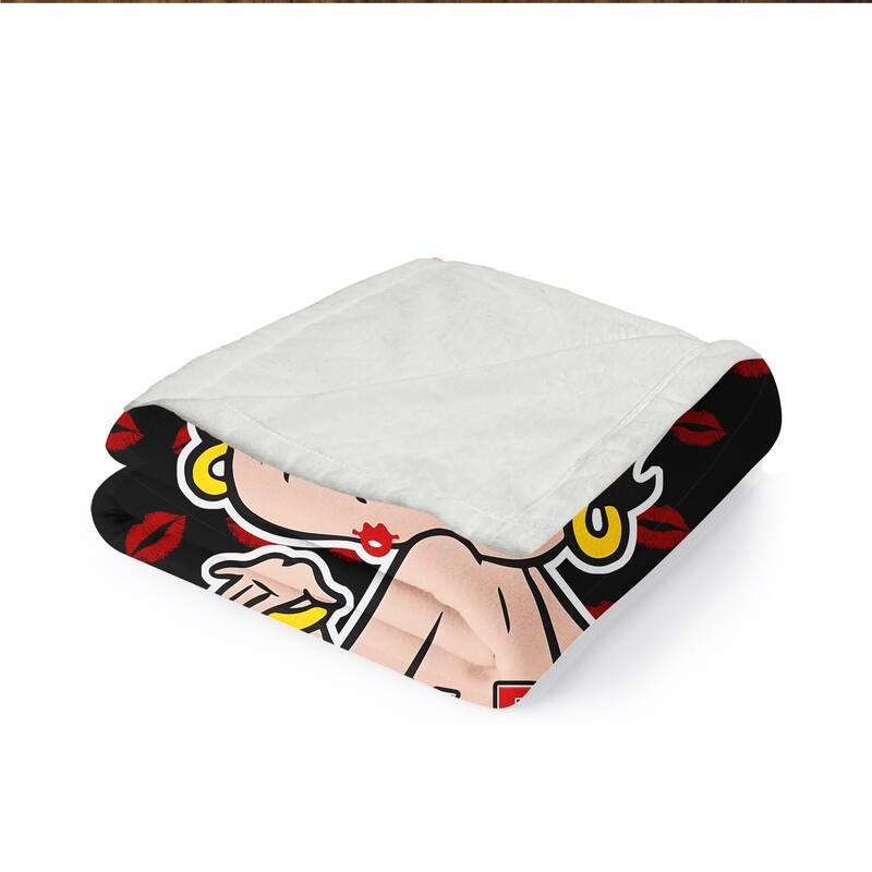 Betty Boop Super Soft Fleece Plush Throw Blanket for Couch Bed Sofa