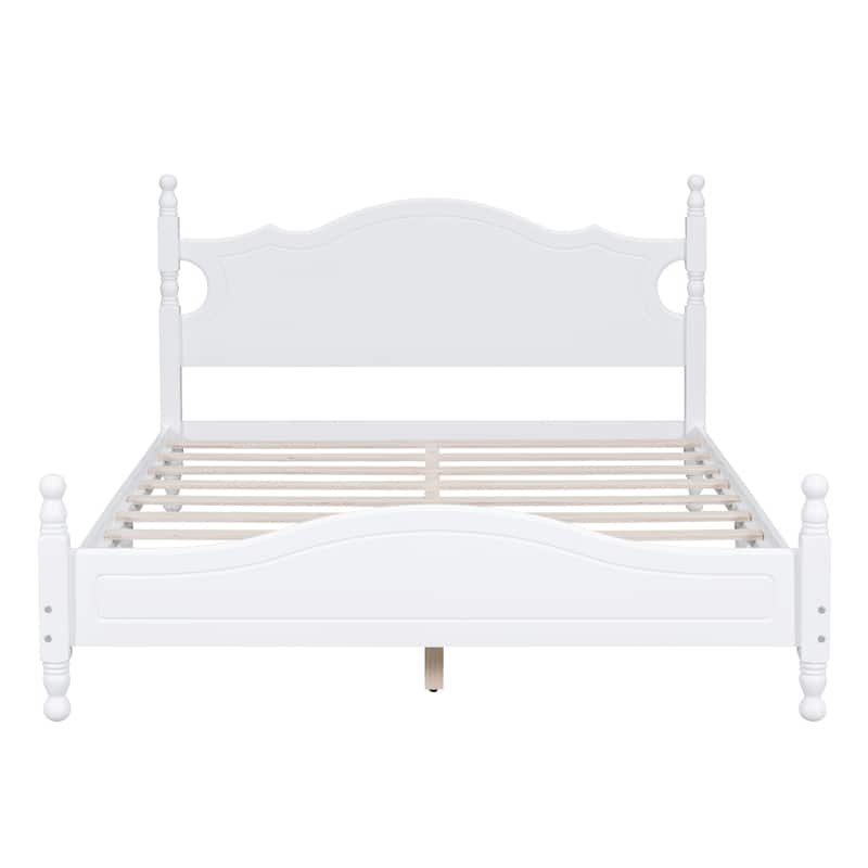 Solid Wood Platform Bed Frame by Harper&Bright Designs