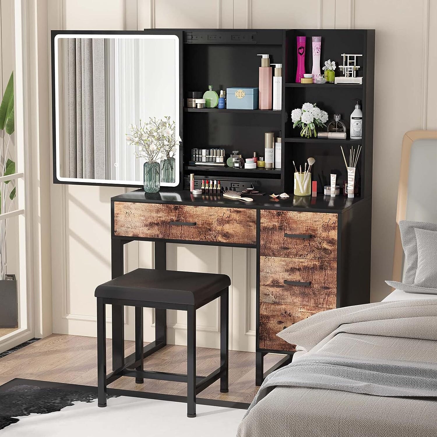 Makeup vanity bed bath and beyond deals