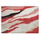 Machine Washable Indoor/ Outdoor Abstract Contemporary Chantille Rug