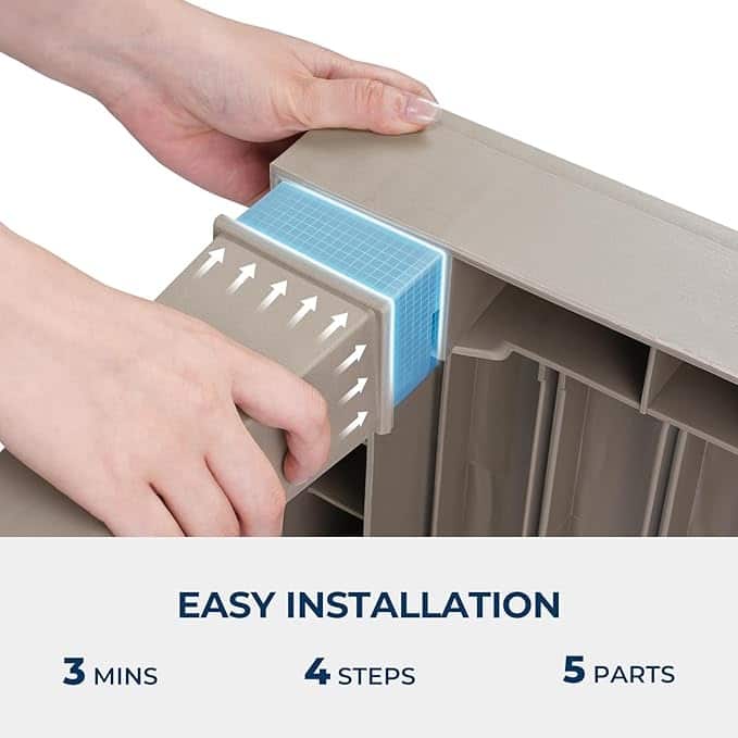 2 Sets Outdoor Patio Recliner Chaise Lounge Chair with Waterproof UV Resistant