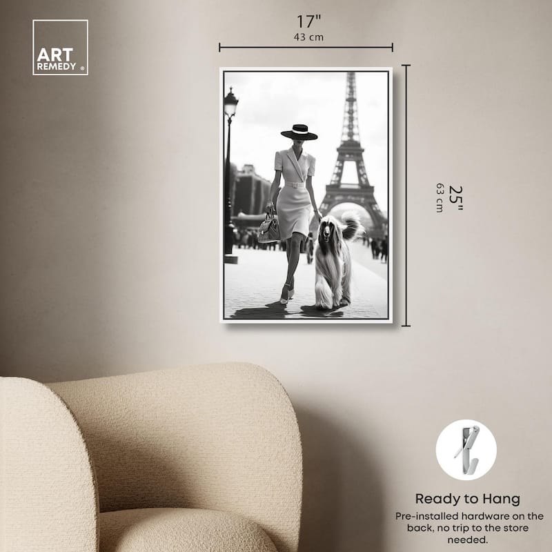 Fashionable Locks Noir Canvas by Art Remedy