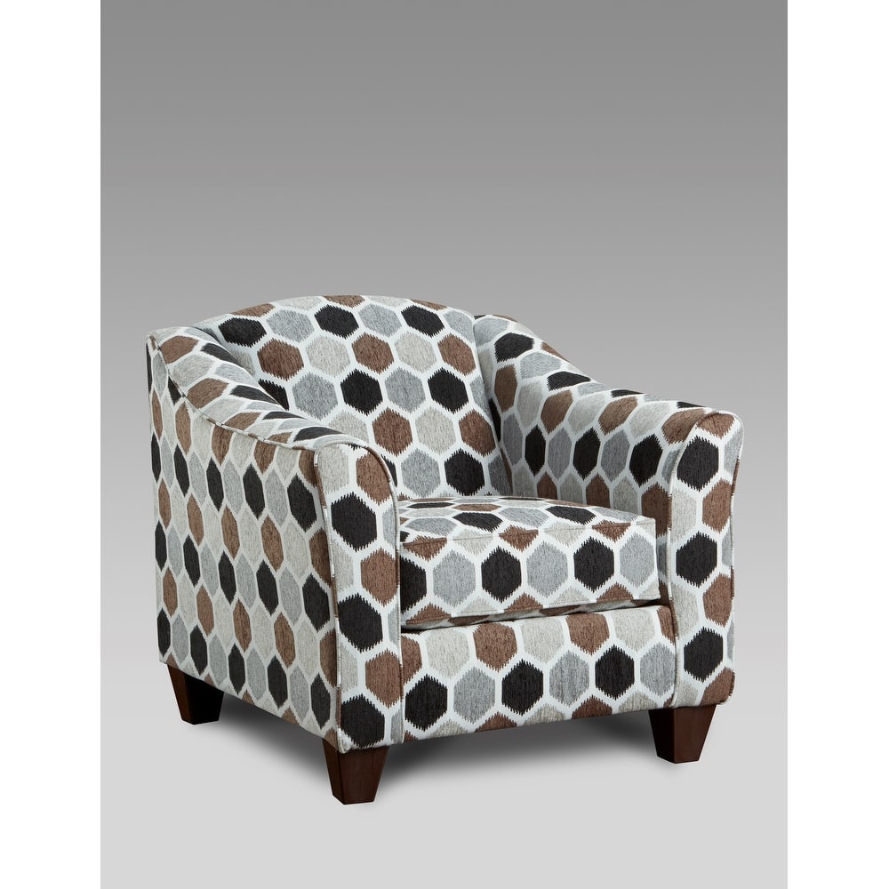 Roundhill Furniture Camero Contemporary Fabric Pillowback Accent Chair